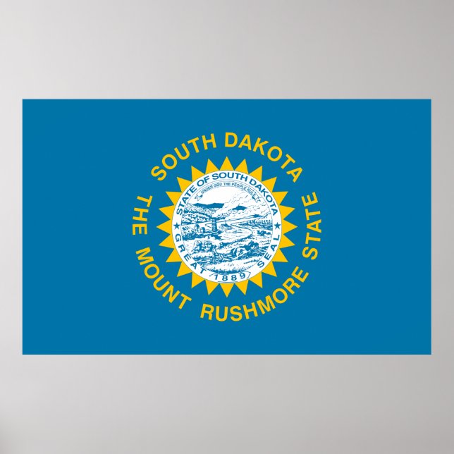South Dakota statlig flagga Poster (Framsidan)