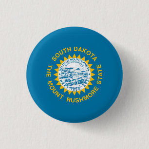 South Dakota Statlig flagga USA Knapp