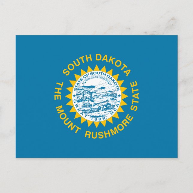 South Dakota Statlig flagga Vykort (Framsida)