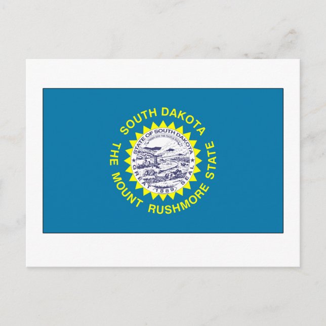 South Dakota Statlig flagga Vykort (Framsida)