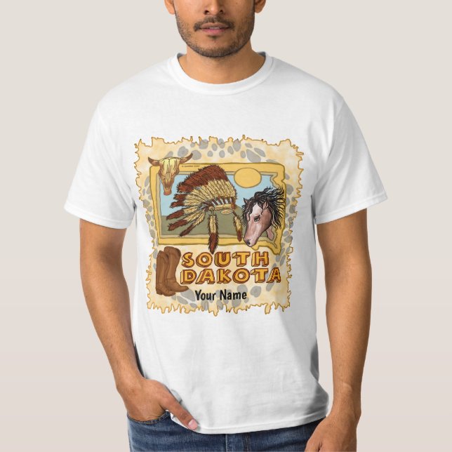 South Dakota T Shirt (Framsida)
