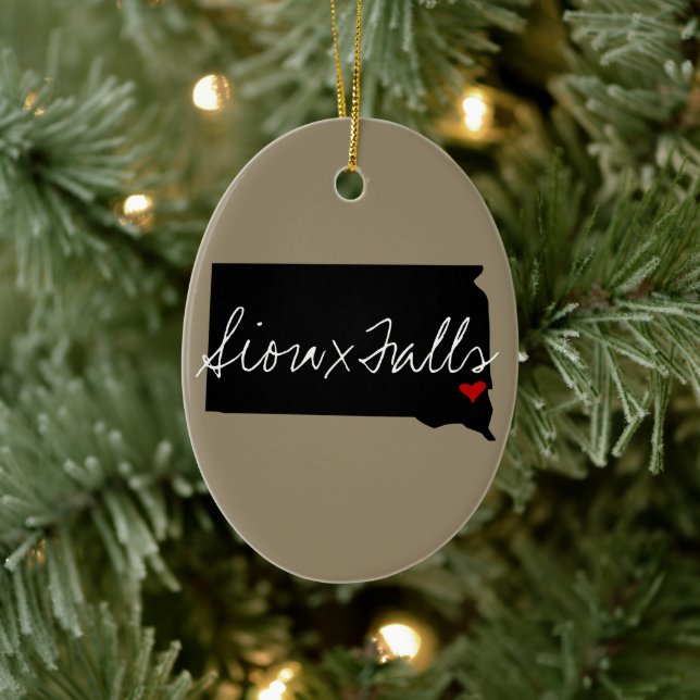 South Dakota Town Julgransprydnad Keramik (Träd)