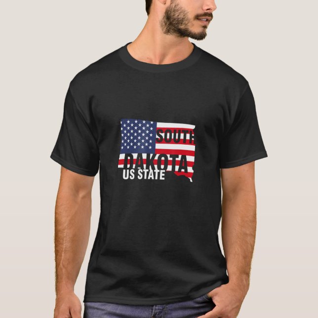 South Dakota US State T Shirt (Framsida)