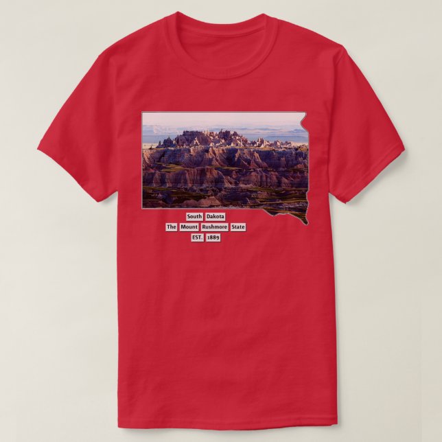 South Dakota USA 4 T Shirt (Design framsida)