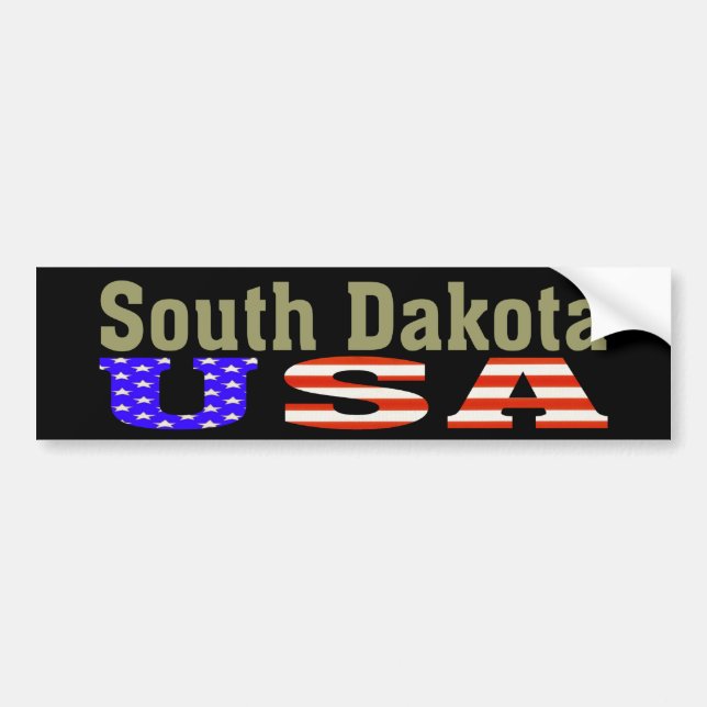 South Dakota USA! Bildekal (Framsidan)