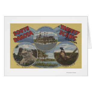 South Dakota - variation av scenisk under Hälsningskort
