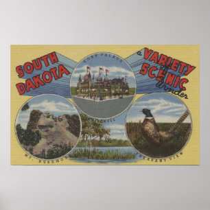 South Dakota - variation av scenisk under Poster