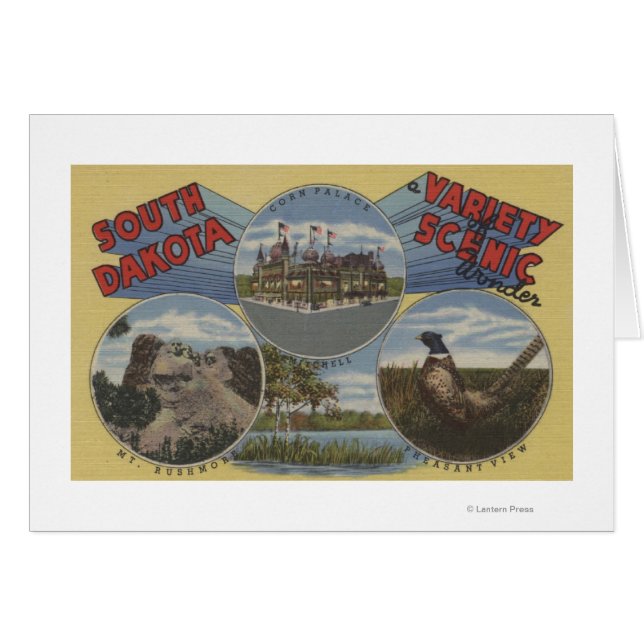 South Dakota - Variety of Scenia  Hälsningskort (Framsidan Horizontal)