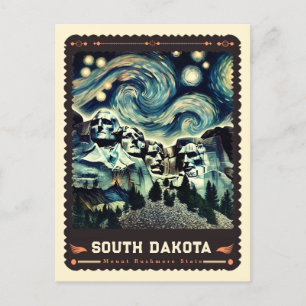 South Dakota Vincent Van Gogh Inspired Vykort
