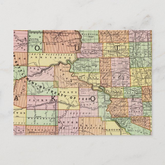 South Dakota Vykort (Framsida)