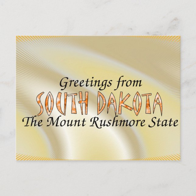 South Dakota Vykort (Framsida)