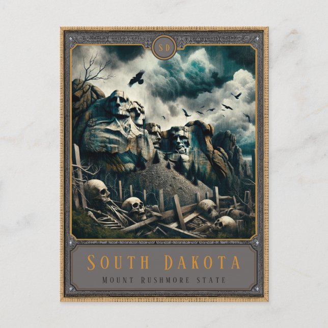 South Dakota | vykort för gotisk konst (Framsida)