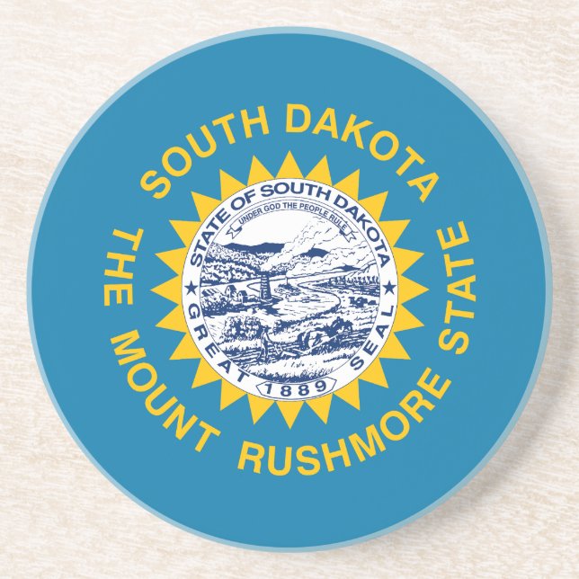 South Dakotas statsflagga Underlägg (Framsidan)