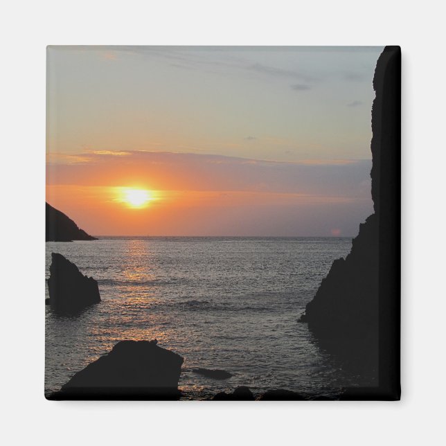 South Devon Hope Cove Autunm Sunshine Magnet (Framsidan)