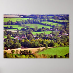South Downs Beacon Backe Hampshire England Poster