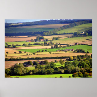 South Downs Beacon Backe Hampshire England Poster