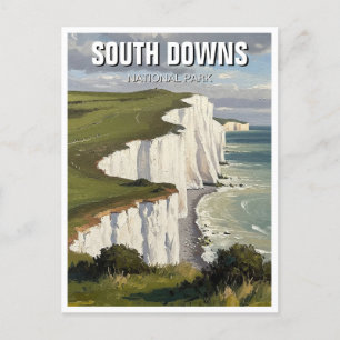 South Downs National Park England Travel Vykort