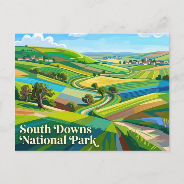 South Downs National Park England Vykort (Framsida)