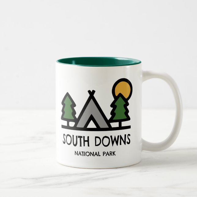 South Downs nationalpark Två-Tonad Mugg (Höger)