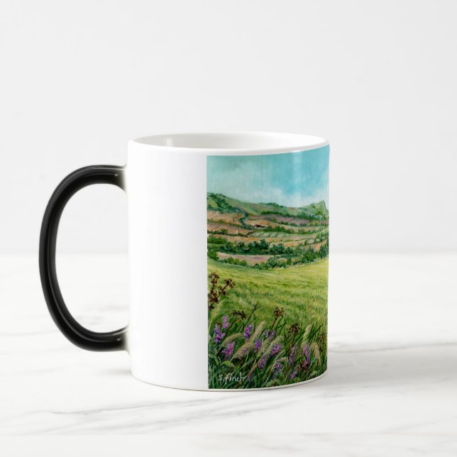 South Downs, Öster Sussex Magisk Mugg (Vänster)