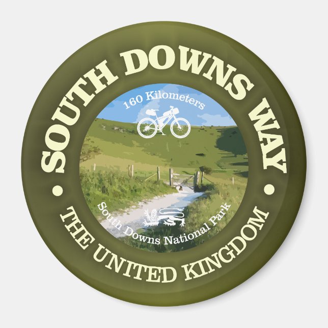 South Downs Way (cykling c) Magnet (Framsidan)