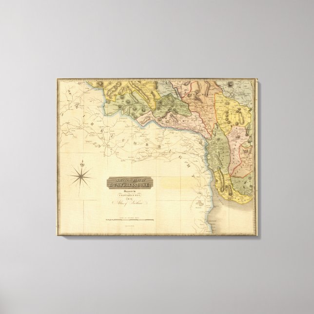 South Dumfriesshire Canvastryck (Framsida)