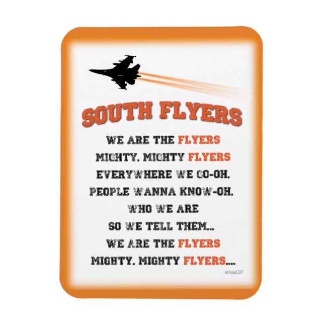 SOUTH FLYERS~"Vi är flygbolagen" Magnet (Vertikal)