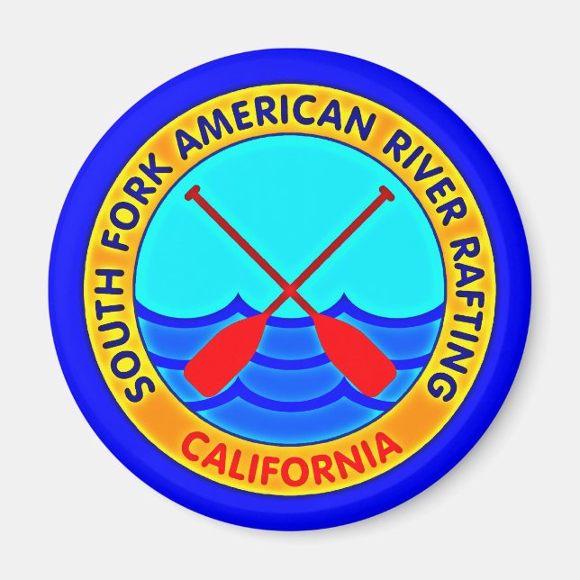 South Fork American River Raiting California Magnet (Framsidan)