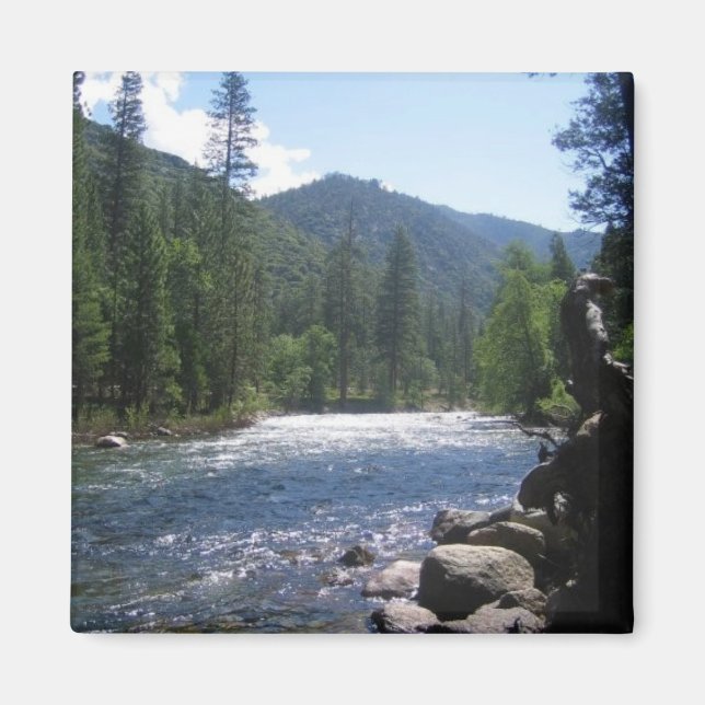 South Fork Kung River, Kung Canyon, CA Magnet (Framsidan)