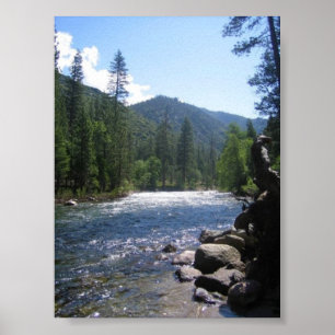 South Fork Kung River, Kung Canyon, CA Poster