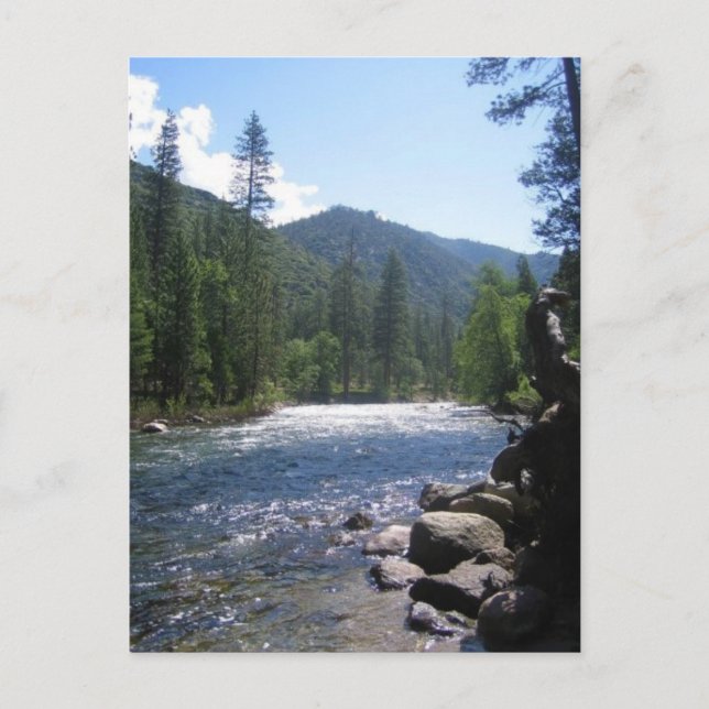 South Fork Kung River, Kung Canyon, CA Vykort (Framsida)