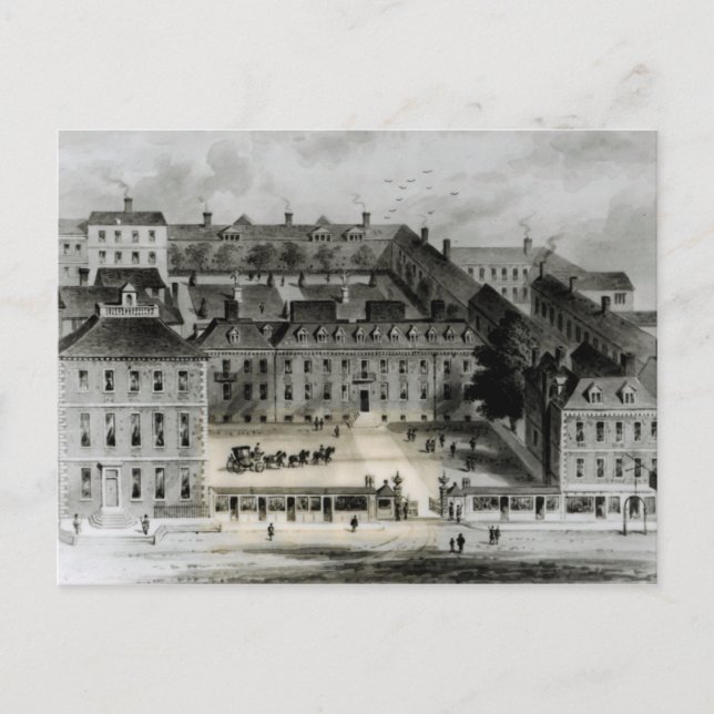 South Front of Leicester House, 1720 Vykort (Framsida)