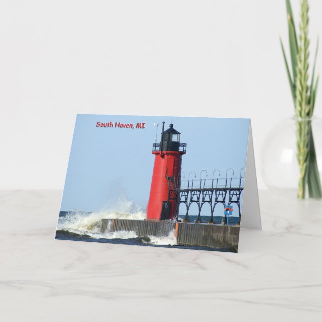 South Haven Lighthouse Kort (Framsida)