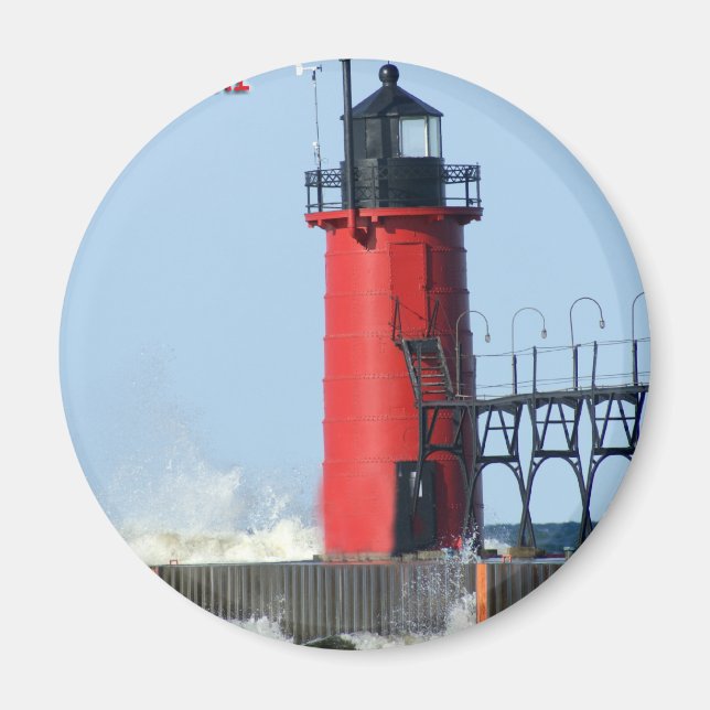South Haven Lighthouse Magnet (Framsidan)