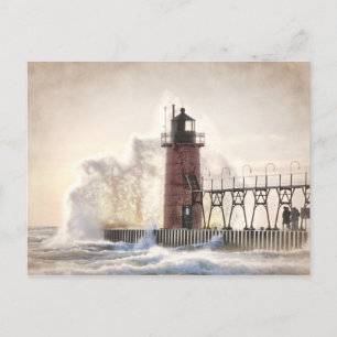 South Haven Michigan Lighthouse Vykort