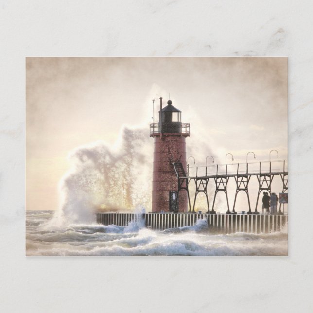 South Haven Michigan Lighthouse Vykort (Framsida)