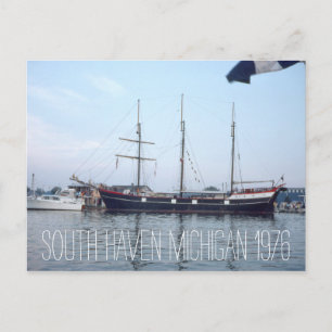 South Haven Michigan Tall Frakt 1976 Vykort