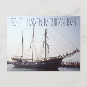 South Haven Michigan Tall Frakt 1976 Vykort