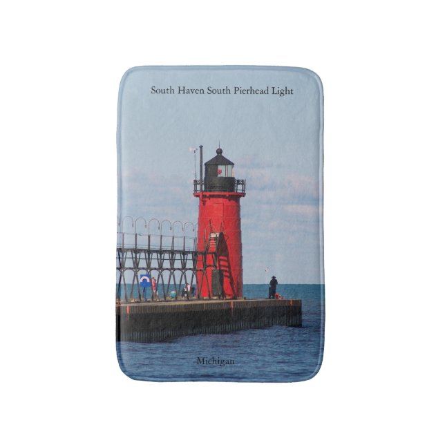 South Haven South Pierhead Light Badbad Badrumsmatta (Framsidan (Vertikal))