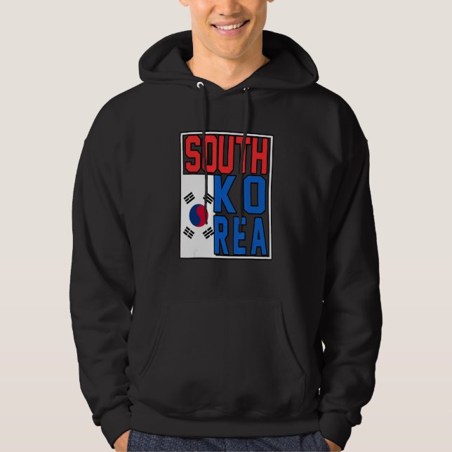 South Korea Flag Hoodie (Framsida)