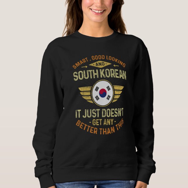South Korea Flag Proud South Koreans Men & Women   T Shirt (Framsida)
