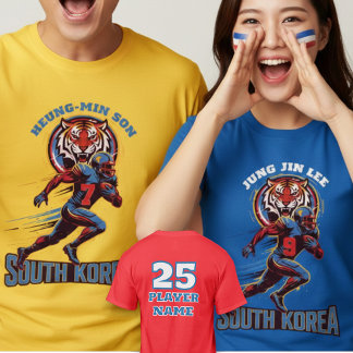 South Korea Gridiron Tiger Football Athlete Dynami T Shirt