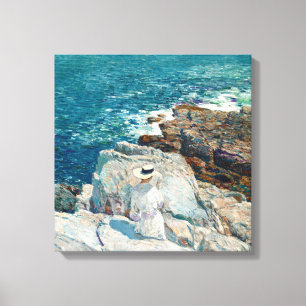 South Ledges, Appledore av Childe Hassam Canvastryck