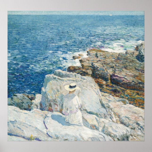 South Ledges, Appledore av Childe Hassam Poster (Framsidan)