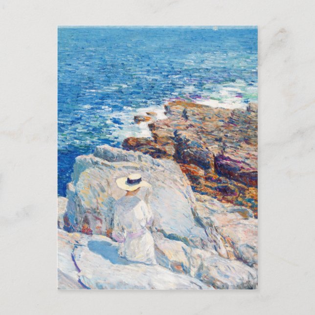 South Ledges, Appledore av Childe Hassam Vykort (Framsida)