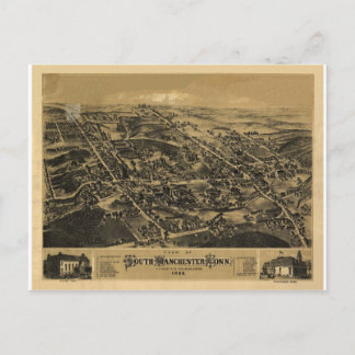 South Manchester Connecticut 1888 Vykort