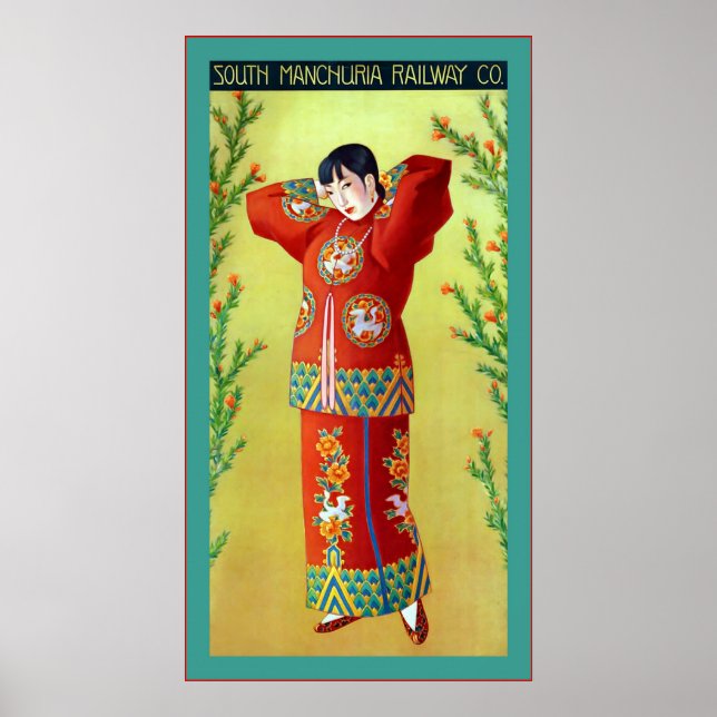 South Manchuria Railway ~Vintage resor Poster (Framsidan)
