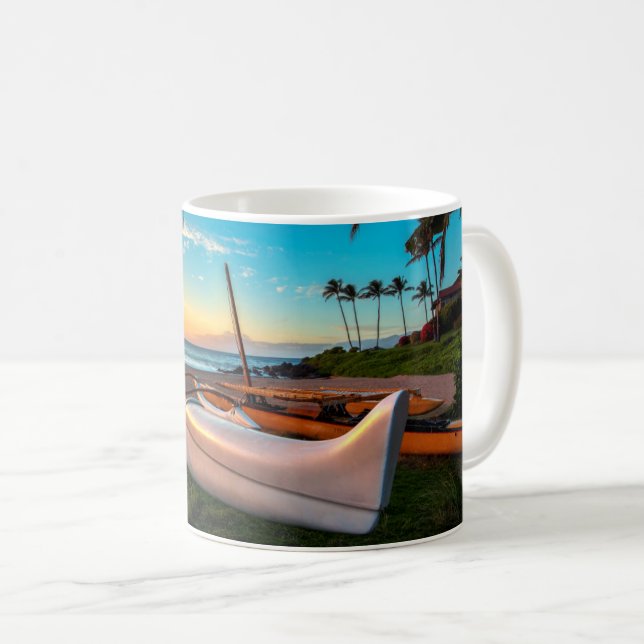South Maui Beach vid Sunset | Maui, Hawaii Kaffemugg (Framsida höger)