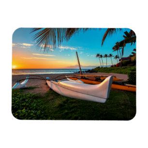 South Maui Beach vid Sunset   Maui, Hawaii Magnet