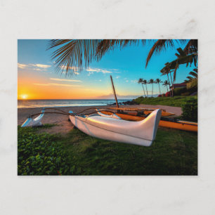 South Maui Beach vid Sunset Maui, Hawaii Vykort